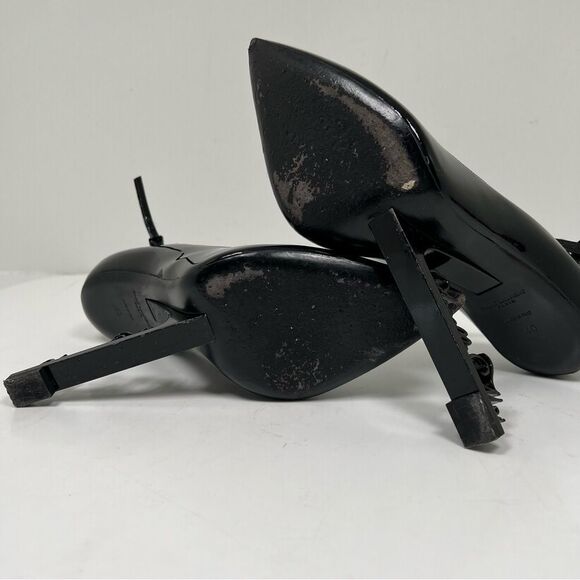 SAINT LAURENT Patent Opyum Appelle Moi Ankle Strap Pump 40 Black - Picture 10 of 13